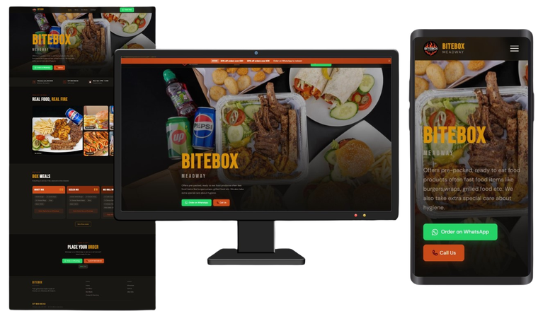 Meadway Bitebox ordering website preview